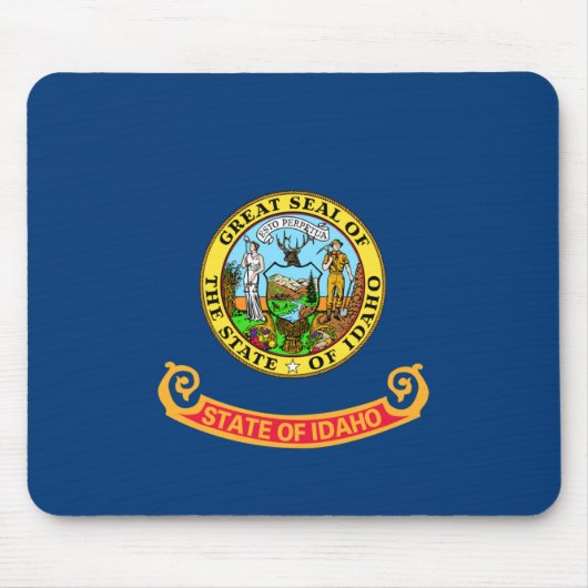 Idaho Flag, der Gem Staat, amerikanische Staaten Mousepad (Vorne)