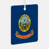 Idaho Flag, der Gem Staat, amerikanische Staaten Ornament Aus Metall (Vorderseite Rechts)