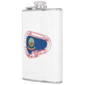Idaho Flag Klettersteig Carabiner Flachmann (Links)