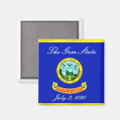 Idaho Flag Magnet (Vorderseite/Rückseite)