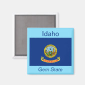 Idaho Flag Magnet (Vorderseite/Rückseite)