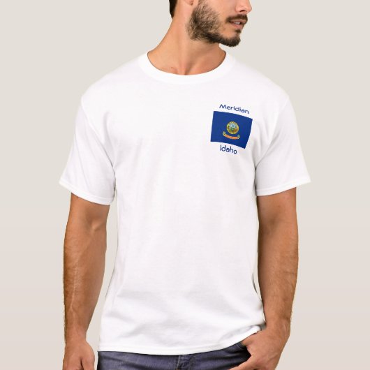 Idaho Flag Map City T - Shirt (Vorderseite)