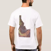 Idaho Flag Map City T - Shirt (Rückseite)