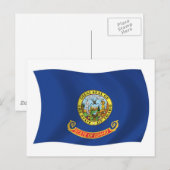 Idaho Flag Postcard Postkarte (Vorne/Hinten)