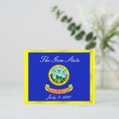 Idaho Flag Postcard Postkarte (Stehend Vorderseite)