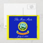 Idaho Flag Postcard Postkarte (Vorne/Hinten)