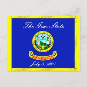 Idaho Flag Postcard Postkarte