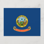 Idaho Flag Postcard Postkarte (Vorderseite)