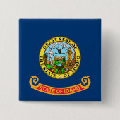 Idaho-Flagge: der Edelstein-Staat, Amerika Mountai Button (Vorderseite)