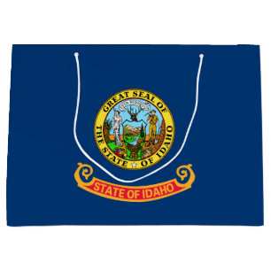 Idaho-Flagge: der Edelstein-Staat, Amerika Mountai Große Geschenktüte
