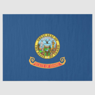 Idaho-Flagge: der Edelstein-Staat, Amerika Mountai Seidenpapier