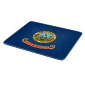 Idaho-Flagge: der Edelsteinstaat, Amerika Mountain Schneidebrett (Ecke)
