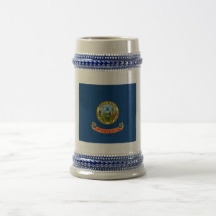 Idaho-Flagge: der Edelsteinstaat, Amerikas Mountai Bierglas