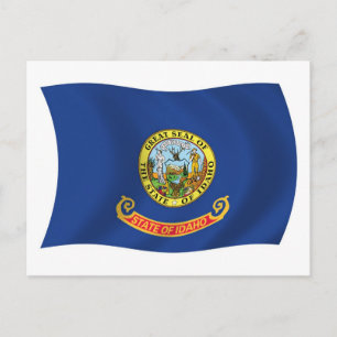 Idaho-Flagge Postkarte