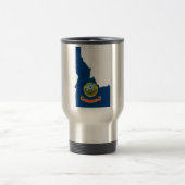 Idaho-Flaggen-Karte Reisebecher (Mittel)