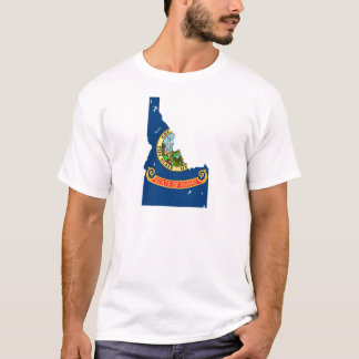 Idaho-Flaggen-Karte T-Shirt
