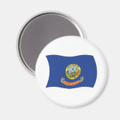 Idaho-Flaggenmagnet Magnet (Vorderseite/Rückseite)