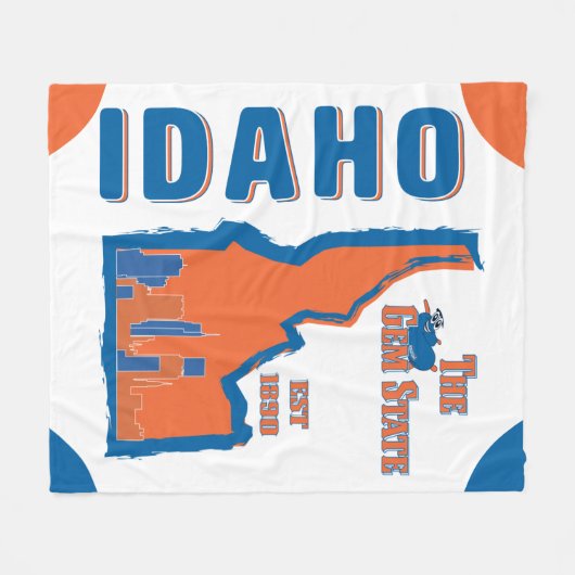 Idaho-Fleece-Decke Fleecedecke (Vorderseite (Horizontal))