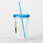 Idaho-Form mit Berg und Wildblumen Acryltrinkbecher (Links)