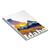 Idaho-Form mit Berg und Wildblumen Notizblock (Rechte Seite)