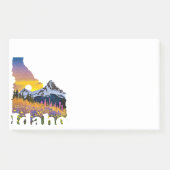 Idaho-Form mit Berg und Wildblumen Post-it Klebezettel (Vorderseite)
