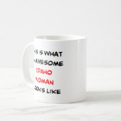 Idaho-Frau, großartig Kaffeetasse (Vorderseite Links)