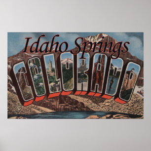 Idaho-Frühlinge, Colorado - große Buchstabe-Szenen Poster