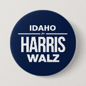 Idaho für Harris Walz Button (Vorderseite)