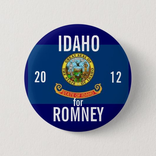 Idaho für Romney 2012 Button (Vorderseite)