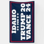 Idaho für Trump Vance 2024-Banner Banner (Vertikal)