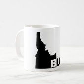Idaho Gebaut (schwarz) Kaffee-Tasse Kaffeetasse (Vorderseite Links)