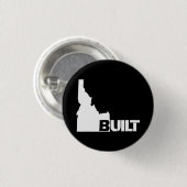 Idaho Gebaut (weiß) Button (Vorne & Hinten)