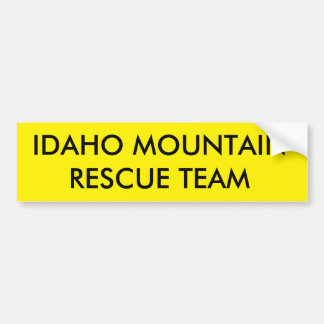 IDAHO-GEBIRGSRettungsmannschaft Autoaufkleber