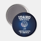Idaho Gem Staat Magnet (Vorderseite/Rückseite)
