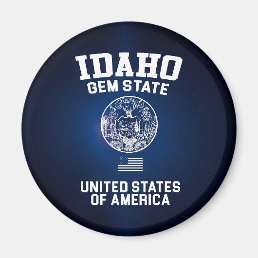 Idaho Gem Staat Magnet (Vorne)