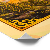 Idaho Grand Prismatic Spring Vintage Poster (Ecke)