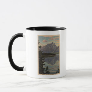 Idaho - Grand Teton Reflection on Jackson Lake Tasse