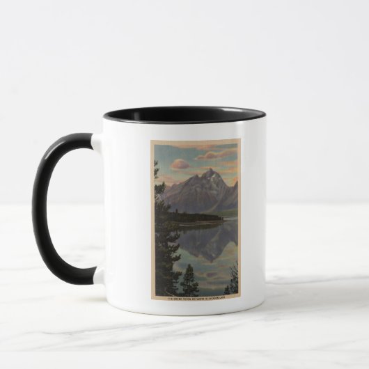 Idaho - Grand Teton Reflection on Jackson Lake Tasse (Links)
