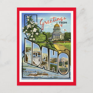 Idaho Grüße aus den US-Bundesstaaten Postkarte