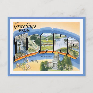 Idaho Grüße aus den US-Bundesstaaten Postkarte