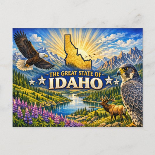 Idaho Grußpostkarte Postkarte (Vorderseite)