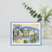 Idaho Grußworte von US-Staaten Postkarte (Stehend Vorderseite)