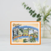 Idaho Grußworte von US-Staaten Postkarte (Stehend Vorderseite)