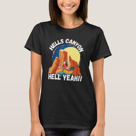 Idaho Hells Canyon Idaho Camping und Schnellimbiss T-Shirt (Vorderseite)