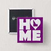 Idaho Home Heart State Button Badge Pin (Vorne & Hinten)
