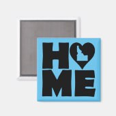 Idaho Home Heart State Friends Magnet (Vorderseite/Rückseite)