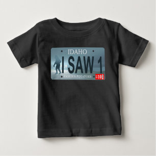 Idaho "I Saw 1" Sasquatch Lizenzschild Baby T-shirt