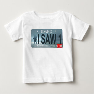 Idaho "I Saw 1" Sasquatch Lizenzschild Baby T-shirt