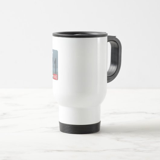 Idaho "I Saw 1" Sasquatch Lizenzschild Reisebecher (VorderseiteRechts)