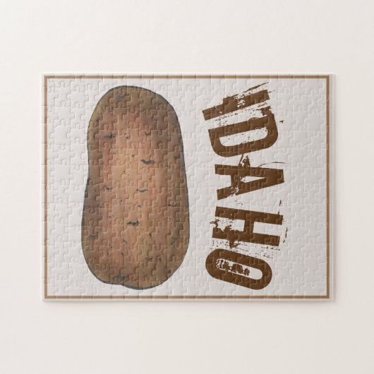 Idaho ID Baked Potato Potato Spuds Feinschmecker Puzzle (Horizontal)